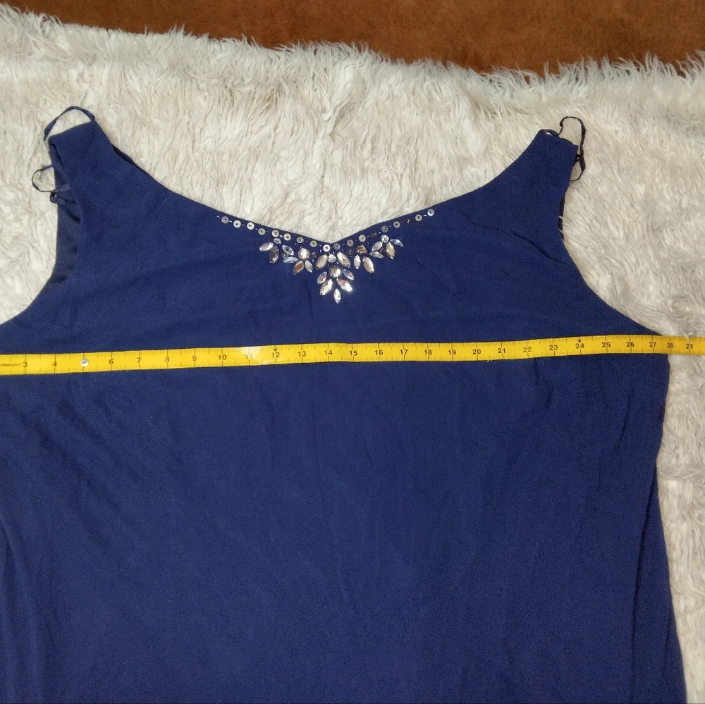 New Catherines Embellished V-Neck Dress Plus Size 26W - Picture 10 of 11